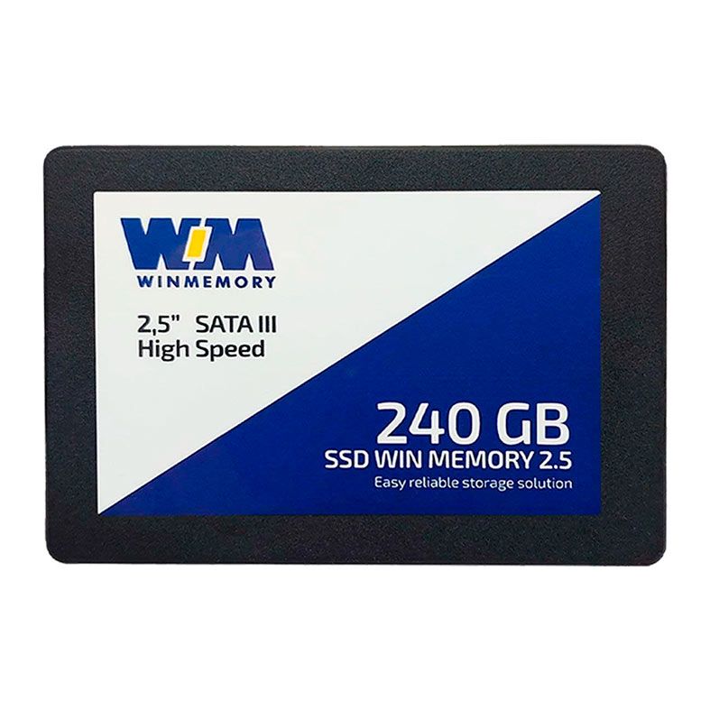 SSD Win Memory, 240GB, 2.5, Sata III 6GB/s, Leitura 520MB/s, Gravacao 540MB/s, SWR240G-DS1
