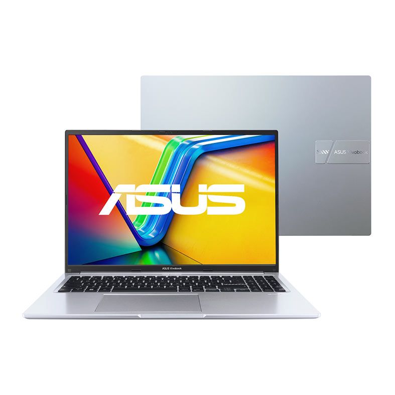 Notebook Asus Vivobook 16, 16 Pol, Intel Core i7-1355U, 8GB DDR4, SSD 512GB, Windows 11 Home, Intel UHD Graphics, Prata, X1605VA-MB741W