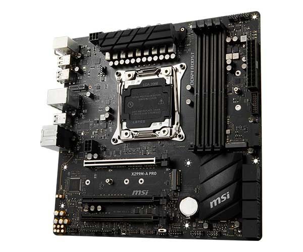 Placa Mae MSI X299M-A PRO DDR4 Socket LGA2066 Chipset Intel X299