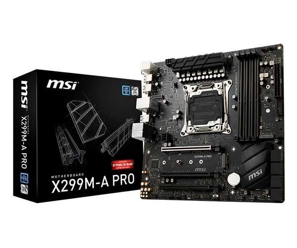 Placa Mae MSI X299M-A PRO DDR4 Socket LGA2066 Chipset Intel X299
