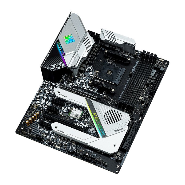 Placa Mae AsRock X570 Steel Legend WiFi AX, DDR4, Socket AM4, ATX, Chipset AMD X570, X570-STEEL-LEGEND-WIFI-AX