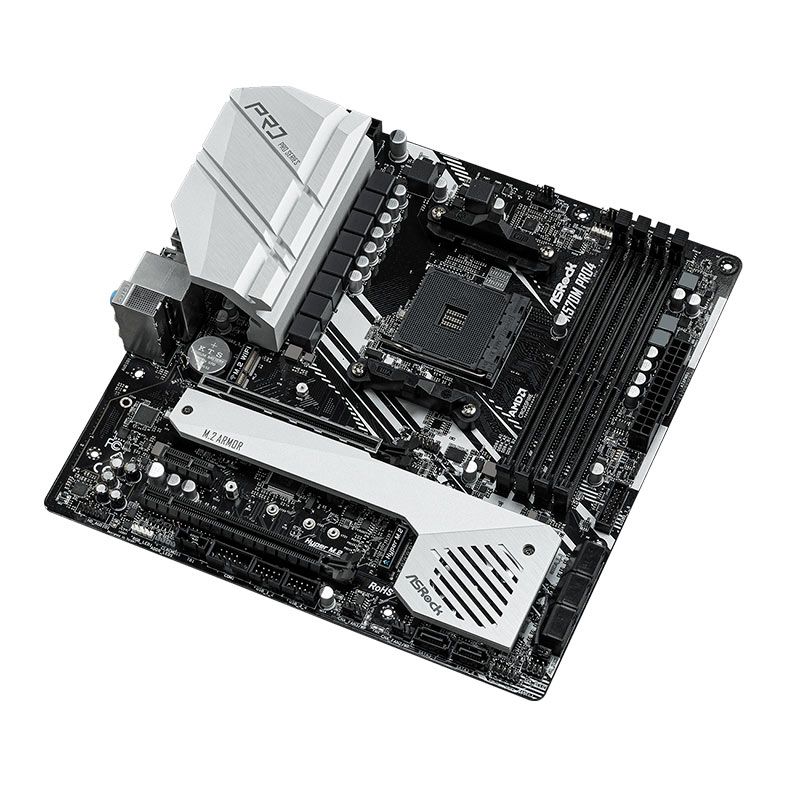 Placa Mae ASRock X570M PRO4, DDR4, Socket AM4, M-ATX, Chipset AMD X570, X570M PRO4