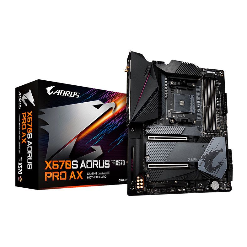 Placa Mae Gigabyte X570S Aorus PRO AX, WiFi, DDR4, Socket AM4, ATX, Chipset AMD X570, X570S-AORUS-PRO-AX