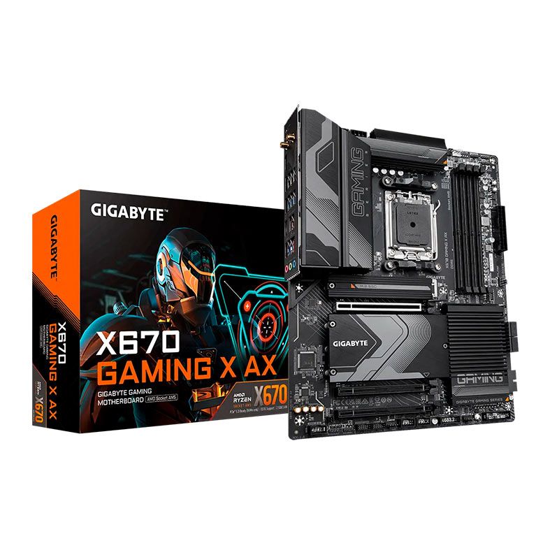 Placa Mae Gigabyte X670 Gaming X AX, WiFi, DDR5, Socket AM5, ATX, Chipset AMD X670, X670-GAMING-X-AX