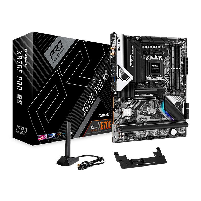 Placa Mae ASRock X670E PRO RS, DDR5, Socket AM5, ATX, Chipset AMD X670, X670E-PRO-RS