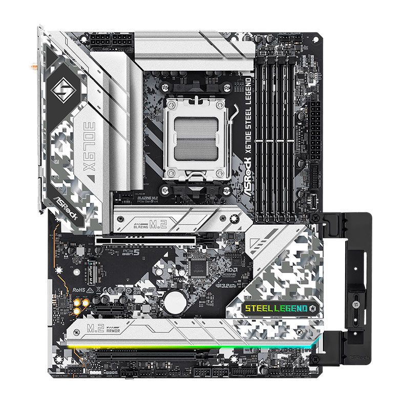 Placa Mae ASRock X670E Steel Legend, DDR5, Socket AM5, ATX, Chipset AMD X670, X670E-STEEL-LEGEND