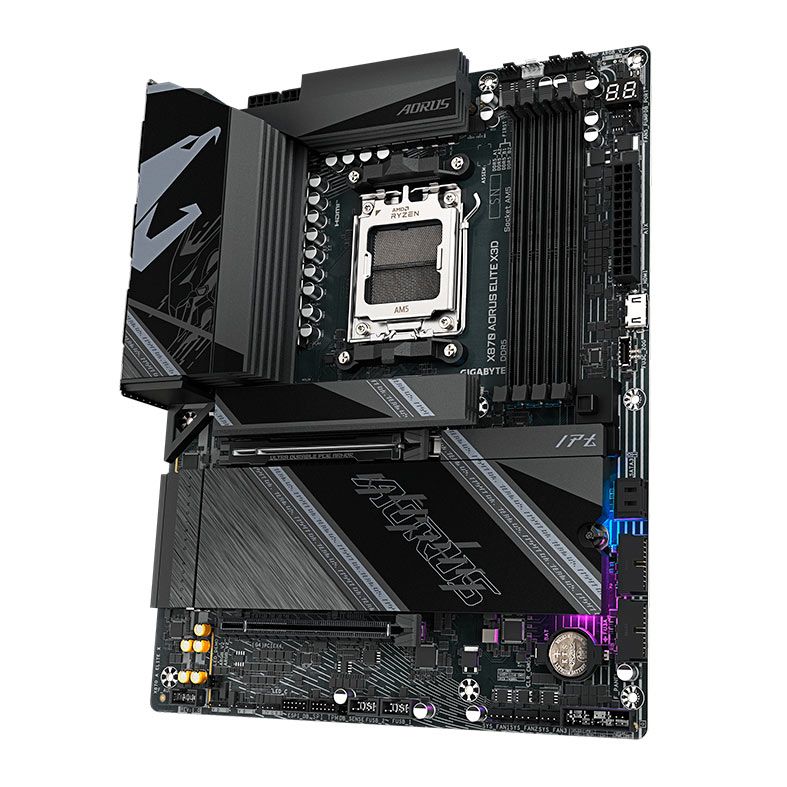 Placa Mae Gigabyte X870 Aorus Elite X3D, DDR5, Socket AMD AM5, ATX, Chipset AMD X870, X870-A-ELITE-X