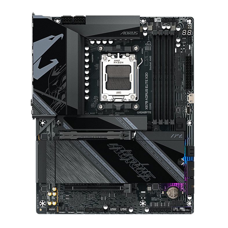 Placa Mae Gigabyte X870 Aorus Elite X3D, DDR5, Socket AMD AM5, ATX, Chipset AMD X870, X870-A-ELITE-X
