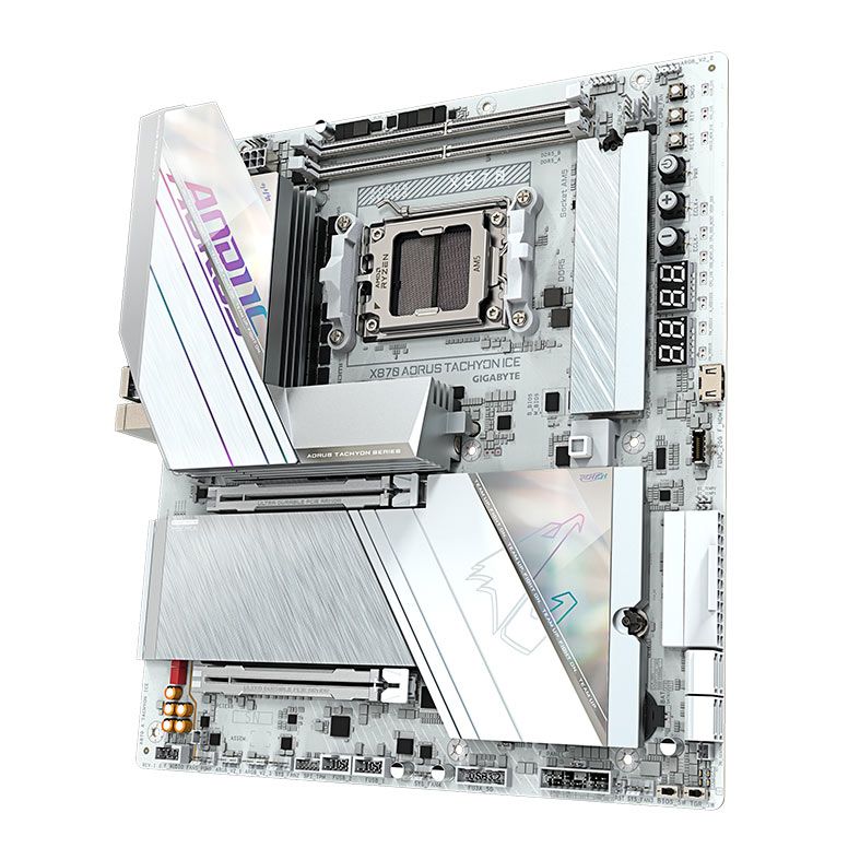Placa Mae Gigabyte X870 Aorus Tachyon Ice, DDR5, Socket AMD AM5, ATX, Chipset AMD X870, X870-AORUS-TACHYON-ICE