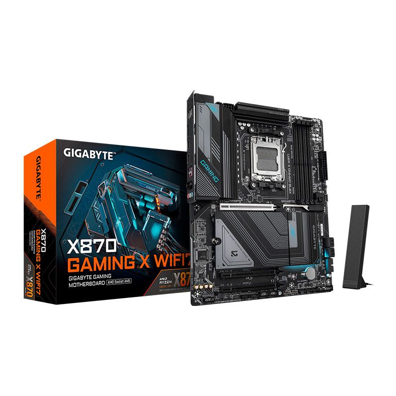 Placa Mae Gigabyte X870 Gaming X WiFi7, DDR5, Socket AMD AM5, ATX, Chipset AMD X870, X870-GAMING-X-WIFI7