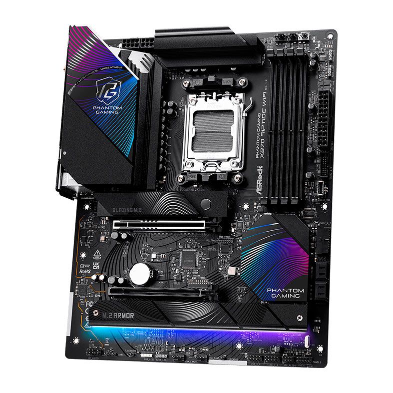 Placa Mae AsRock X870 Riptide WiFi, DDR5, Socket AM5, ATX, Chipset AMD X870, X870-RIPTIDE-WIFI