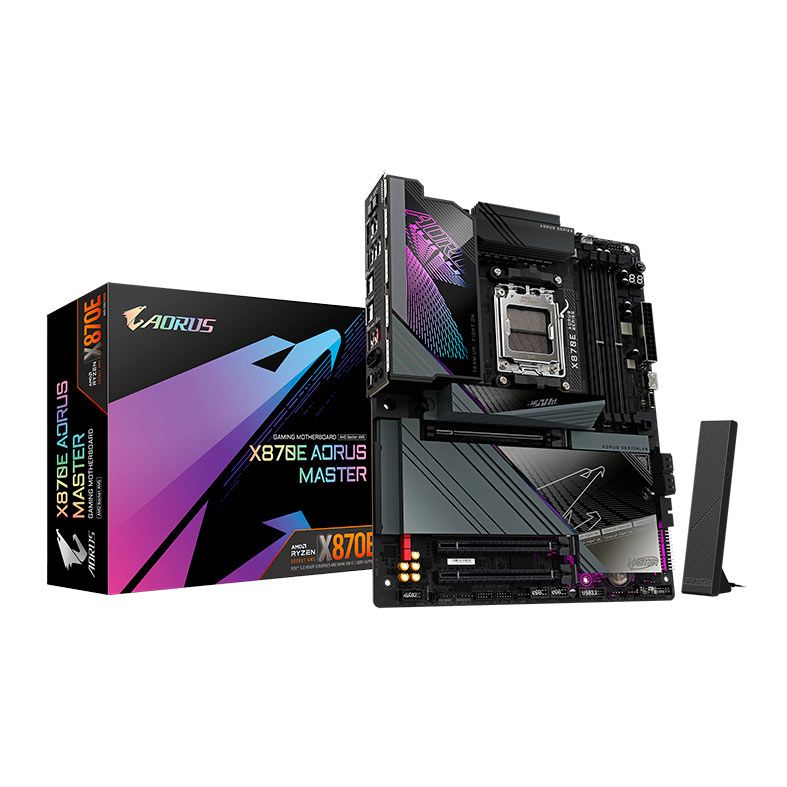 Placa Mae Gigabyte X870E Aorus Master, DDR5, Socket AMD AM5, ATX, Chipset AMD X870E, X870E-AORUS-MASTER