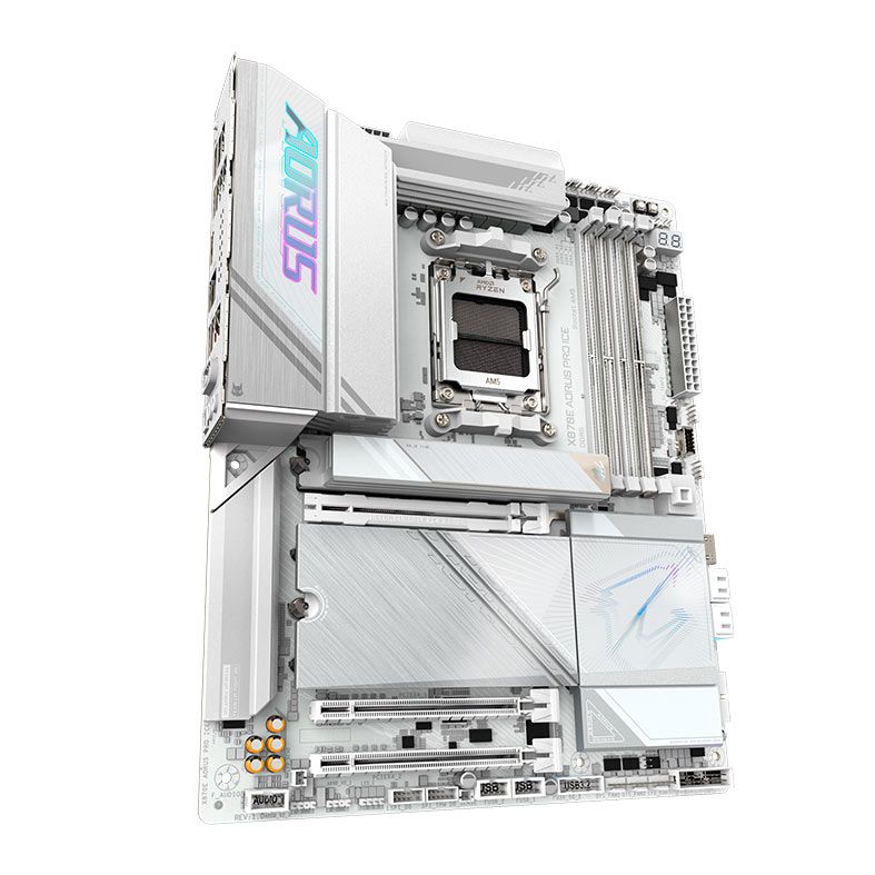 Placa Mae Gigabyte X870E Aorus PRO ICE, DDR5, Socket AMD AM5, ATX, Chipset AMD X870E, X870E-AORUS-PRO-ICE - PRE VENDA