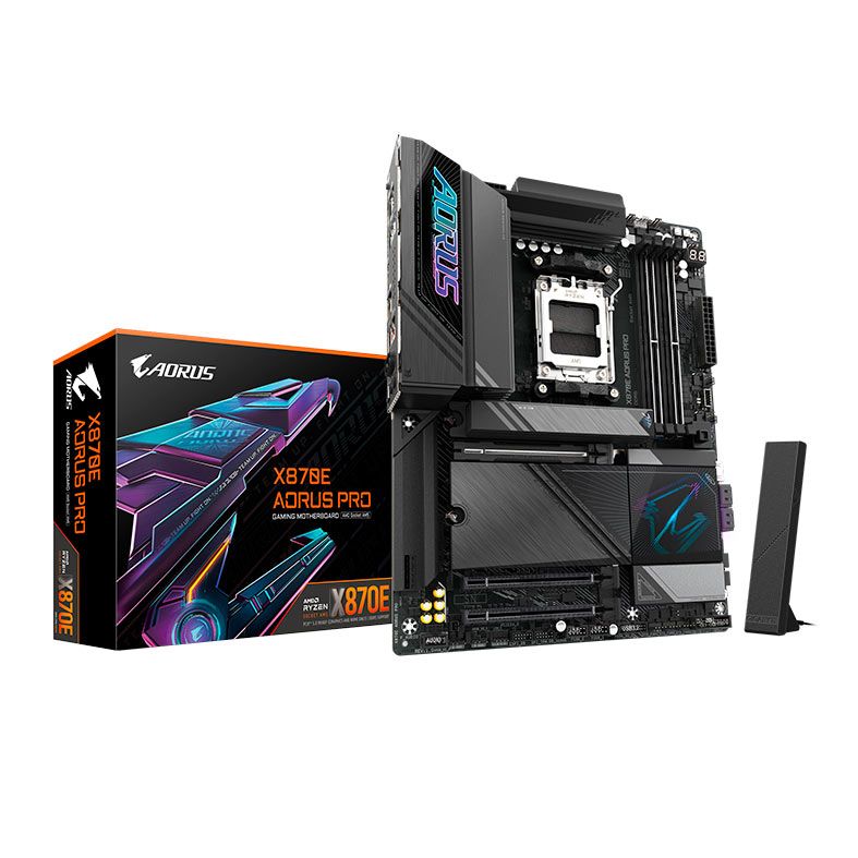 Placa Mae Gigabyte X870E Aorus Pro, DDR5, Socket AMD AM5, ATX, Chipset AMD X870E, X870E-AORUS-PRO - PRE VENDA
