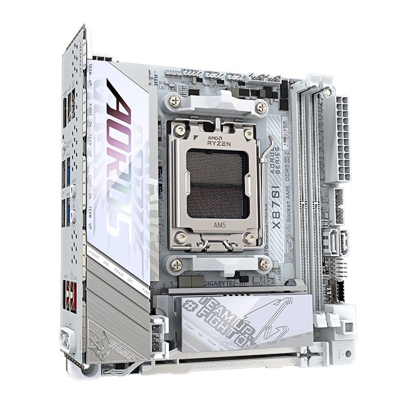 Placa Mae Gigabyte X870I Aorus Pro Ice, DDR5, Socket AMD AM5, Mini-ITX, Chipset AMD X870, X870I-AORUS-PRO-ICE