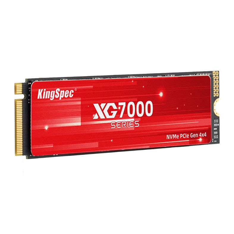SSD Kingspec XG7000, 2TB, M.2 2280, PCIe NVMe, Leitura 7400MB/s, Gravacao 6600MB/s, XG7000-2TB
