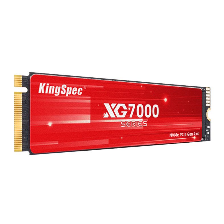 SSD Kingspec XG7000, 2TB, M.2 2280, PCIe NVMe, Leitura 7400MB/s, Gravacao 6600MB/s, XG7000-2TB