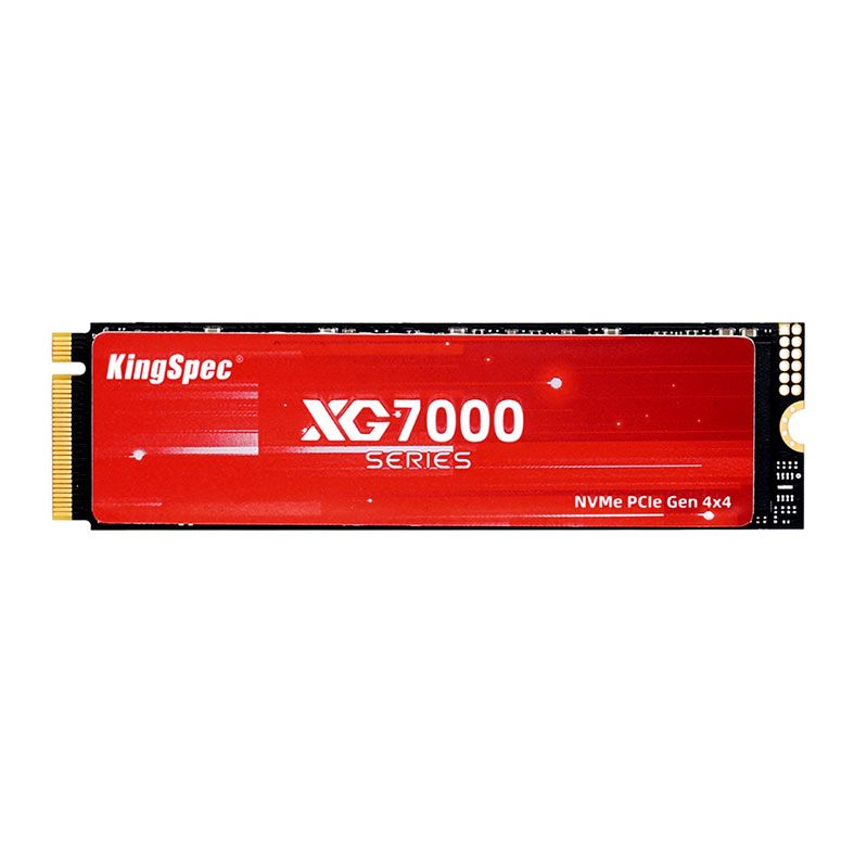 SSD Kingspec XG7000, 2TB, M.2 2280, PCIe NVMe, Leitura 7400MB/s, Gravacao 6600MB/s, XG7000-2TB