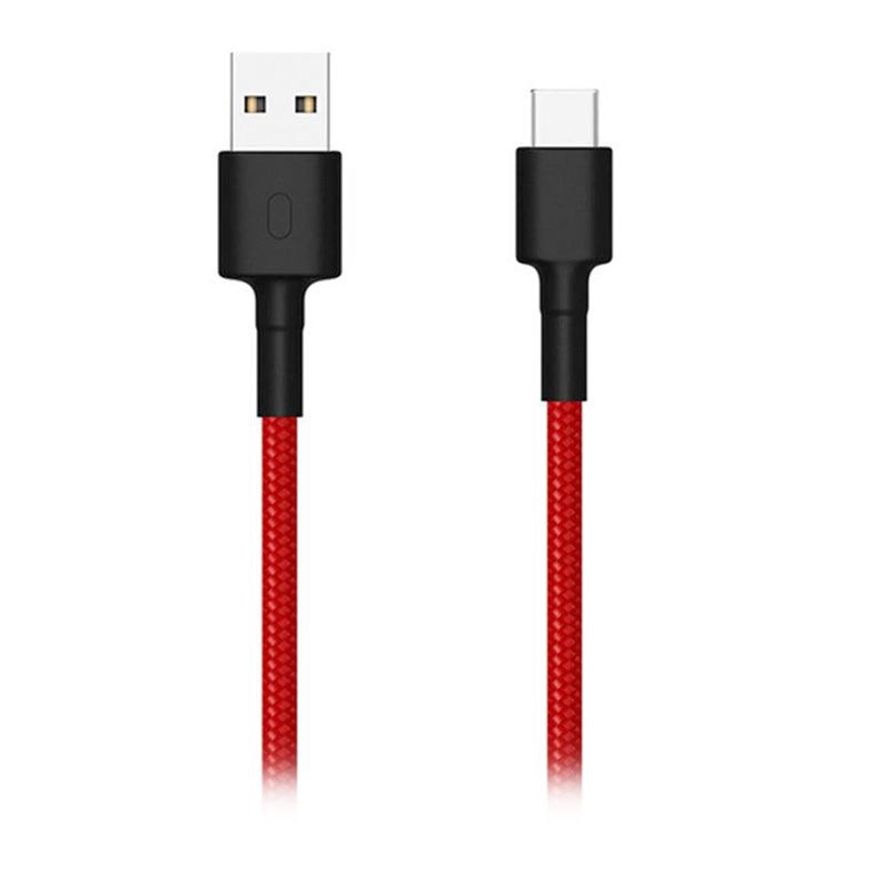 Cabo USB Para USB-C Xiaomi Mi, 1m, TPE, Vermelho, XM262VER