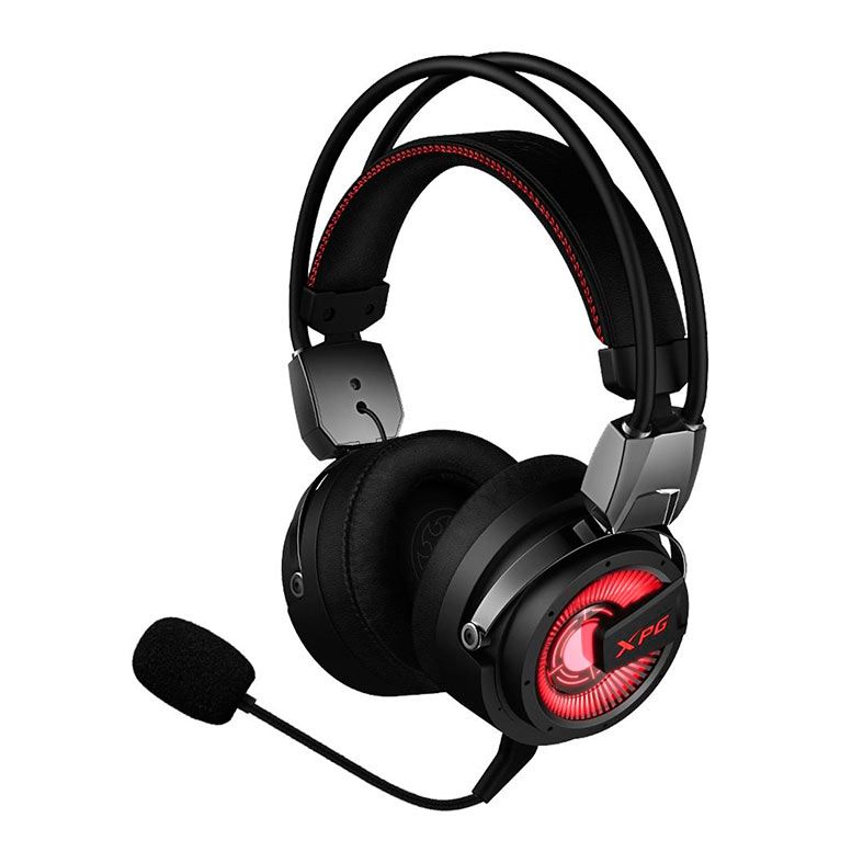 Headset Gamer XPG Precog, Led Vermelho, 7.1 Surround, Preto, XPG-PRECOG