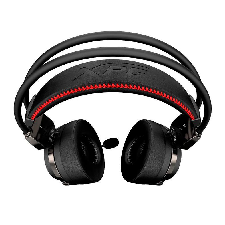 Headset Gamer XPG Precog, Led Vermelho, 7.1 Surround, Preto, XPG-PRECOG