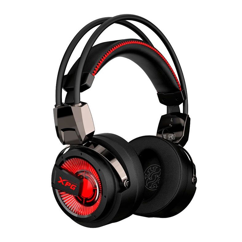 Headset Gamer XPG Precog, Led Vermelho, 7.1 Surround, Preto, XPG-PRECOG