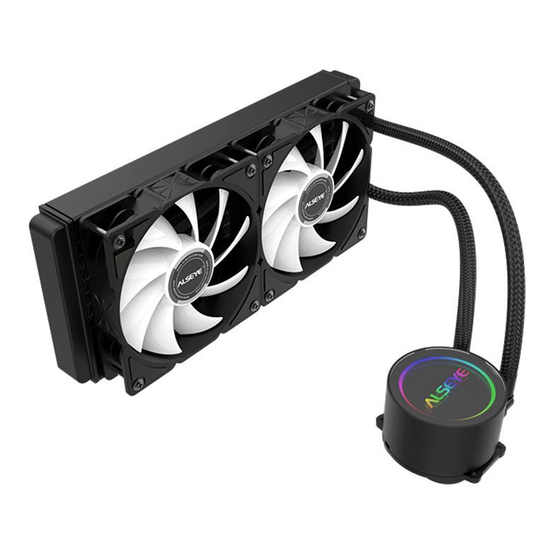 Water Cooler Alseye Y240 BA, ARGB, 240mm, Preto, Y240-BA-ARGB