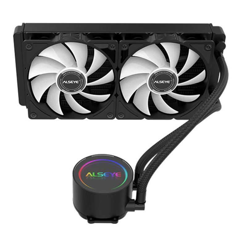 Water Cooler Alseye Y240 BA, ARGB, 240mm, Preto, Y240-BA-ARGB