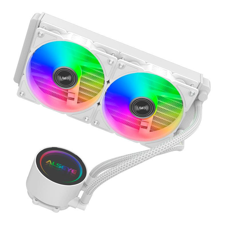 Water Cooler Alseye Y240, Rainbow, 240mm, Branco, Y240-W-RAINBOW