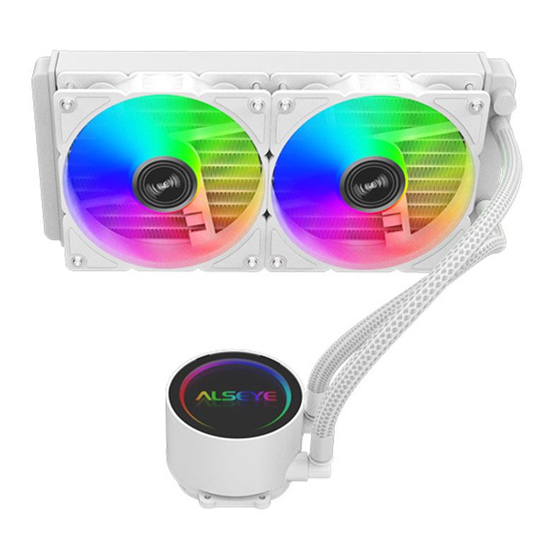 Water Cooler Alseye Y240, Rainbow, 240mm, Branco, Y240-W-RAINBOW