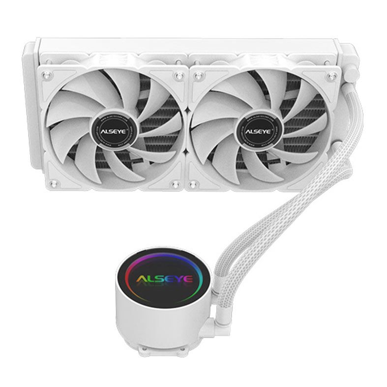 Water Cooler Alseye Y240, Rainbow, 240mm, Branco, Y240-W-RAINBOW