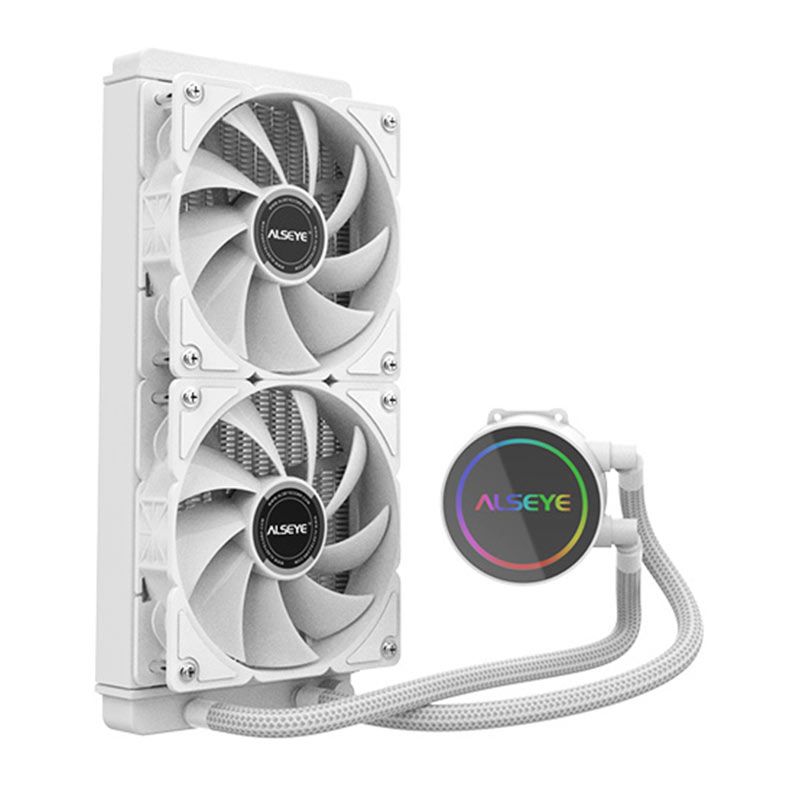 Water Cooler Alseye Y240, Rainbow, 240mm, Branco, Y240-W-RAINBOW