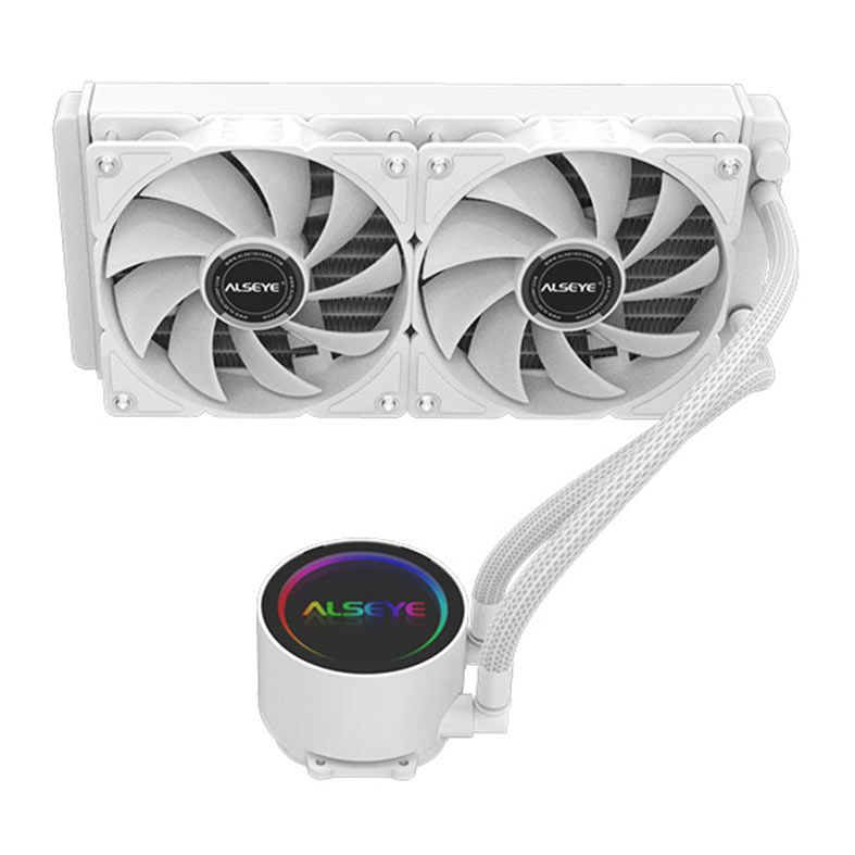 Water Cooler Alseye Y240 WA, ARGB, 240mm, Branco, Y240-WA-ARGB