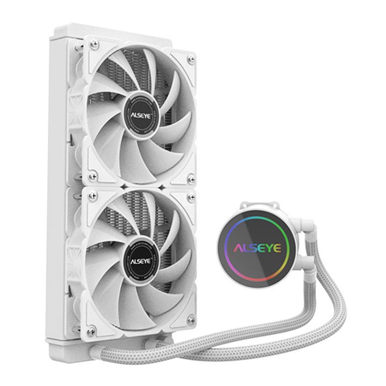 Water Cooler Alseye Y240 WA, ARGB, 240mm, Branco, Y240-WA-ARGB