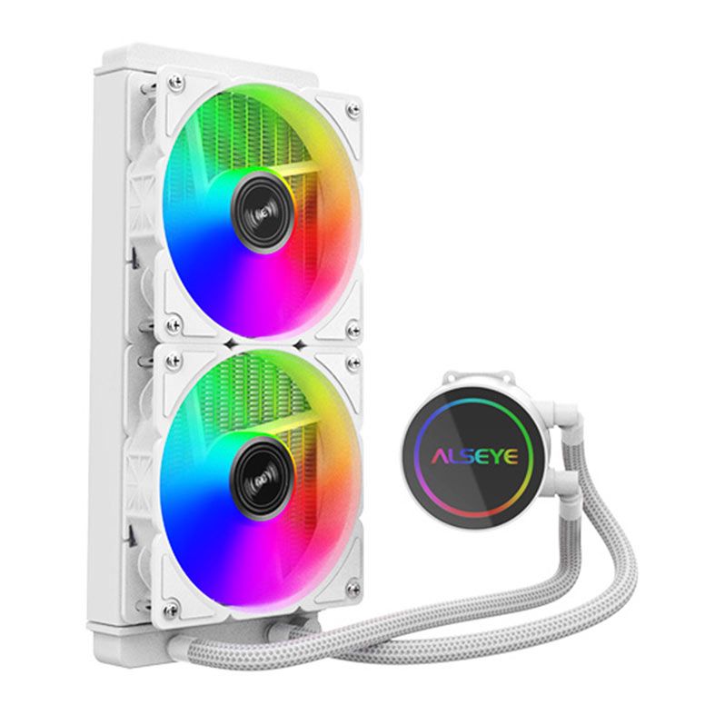 Water Cooler Alseye Y240 WA, ARGB, 240mm, Branco, Y240-WA-ARGB