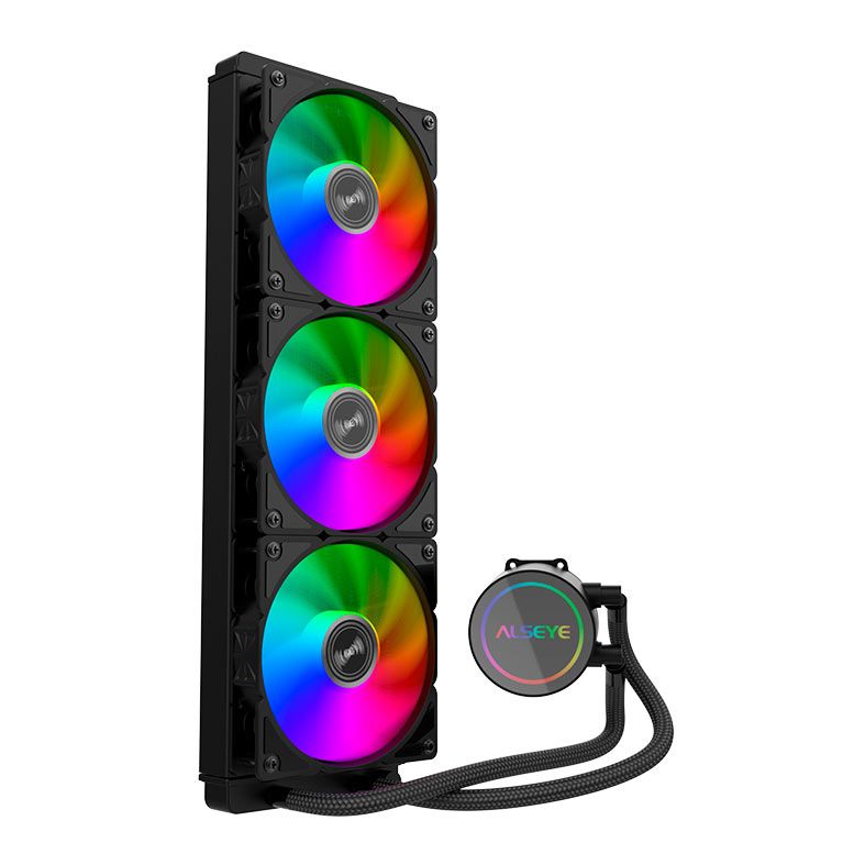 Water Cooler Alseye Y360 BA, ARGB, 360mm, Preto, Y360-BA-ARGB