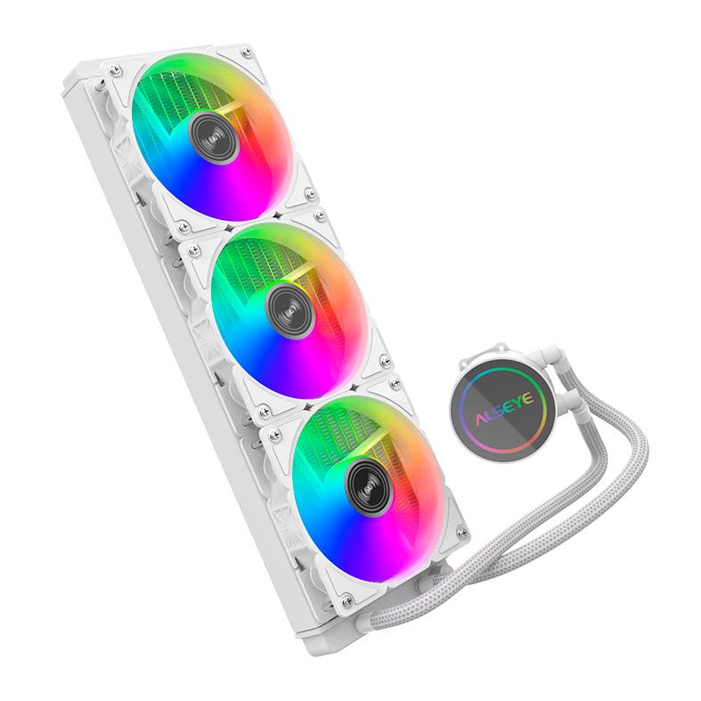 Water Cooler Alseye Y360, Rainbow, 360mm, Branco, Y360-W-RAINBOW