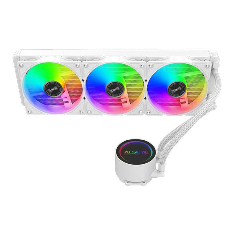 Water Cooler Alseye Y360, Rainbow, 360mm, Branco, Y360-W-RAINBOW
