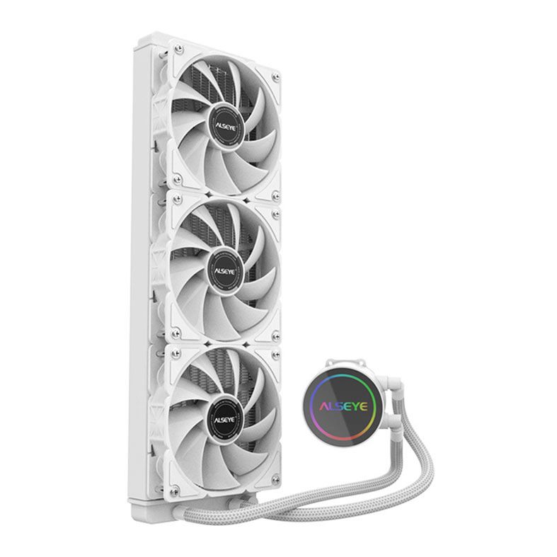 Water Cooler Alseye Y360 WA, ARGB, 360mm, Branco, Y360-WA-ARGB