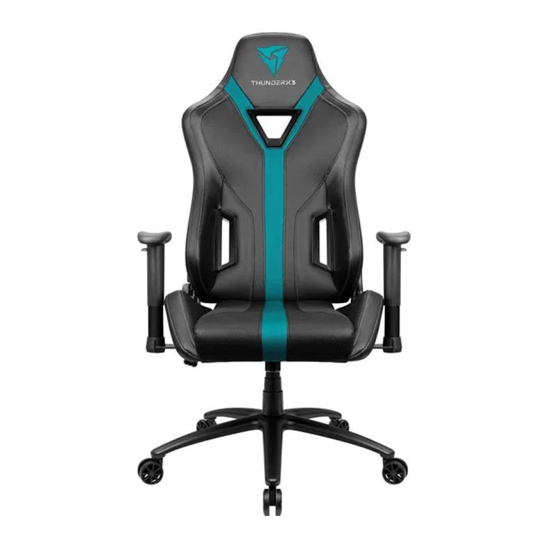 Cadeira Gamer ThunderX3 YC3, Preto e Ciano, YC3 PT/CY 70627