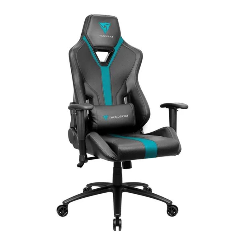 Cadeira Gamer ThunderX3 YC3, Preto e Ciano, YC3 PT/CY 70627