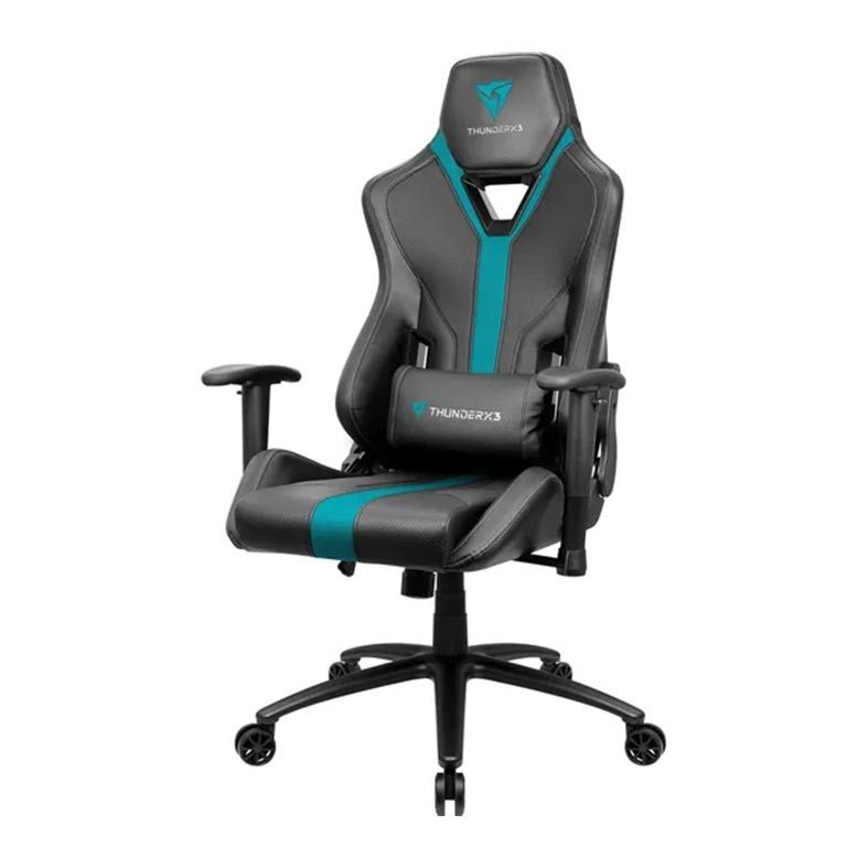 Cadeira Gamer ThunderX3 YC3, Preto e Ciano, YC3 PT/CY 70627