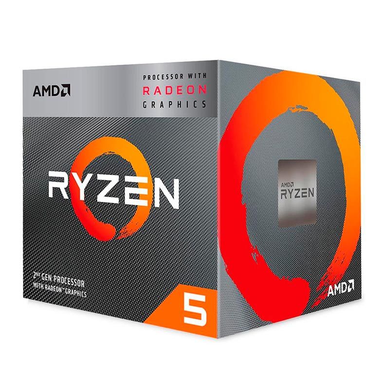Processador AMD Ryzen 5 3400G, 4-Core, 8-Threads, 3.7GHz (4.2GHz Turbo), Cache 6MB, AM4, YD340GC5FHBOX