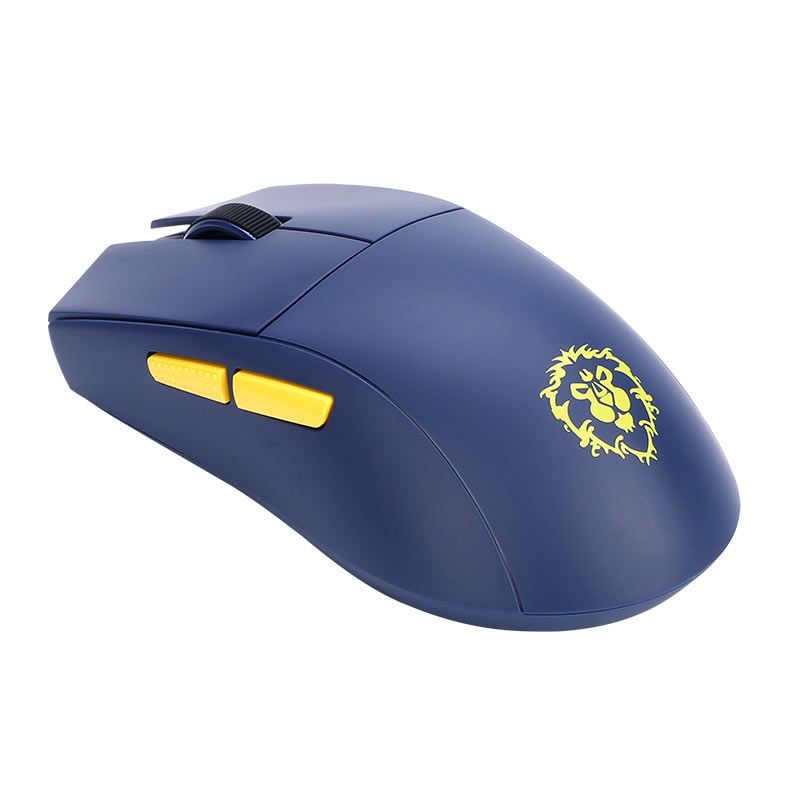 Mouse Redragon King Pro Aliança World of Warcraft, 26000DPI, 5 Botoes, Azul, YGK01-BL