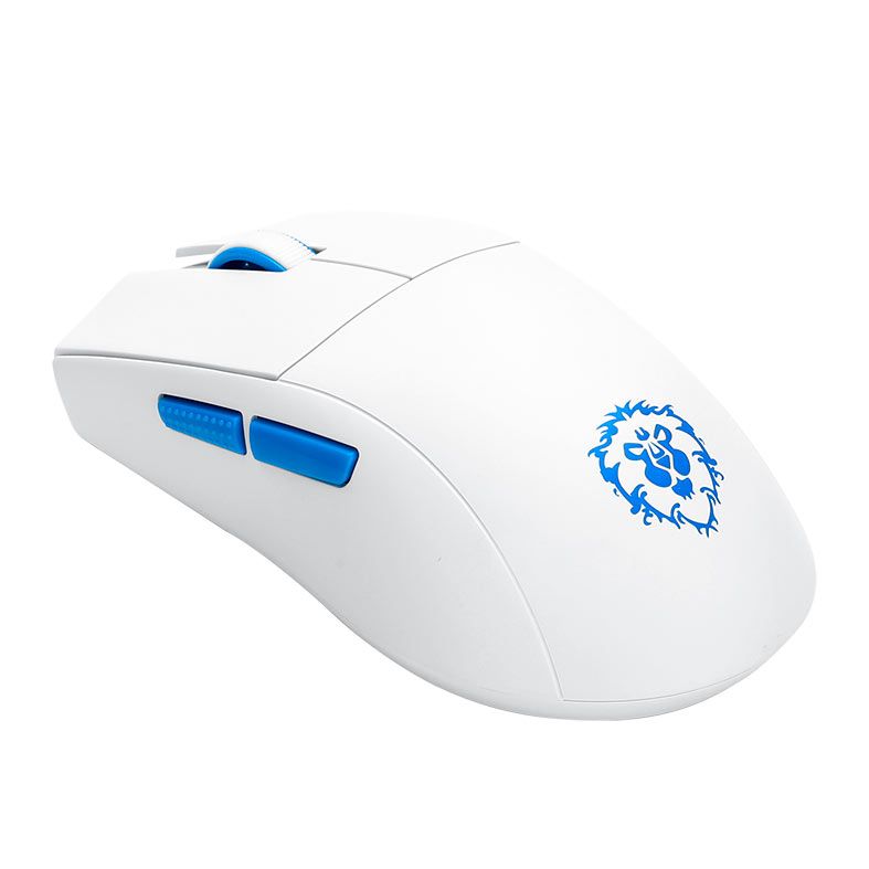 Mouse Redragon King Pro Aliança World of Warcraft, 26000DPI, 5 Botoes, Branco, YGK01-WH