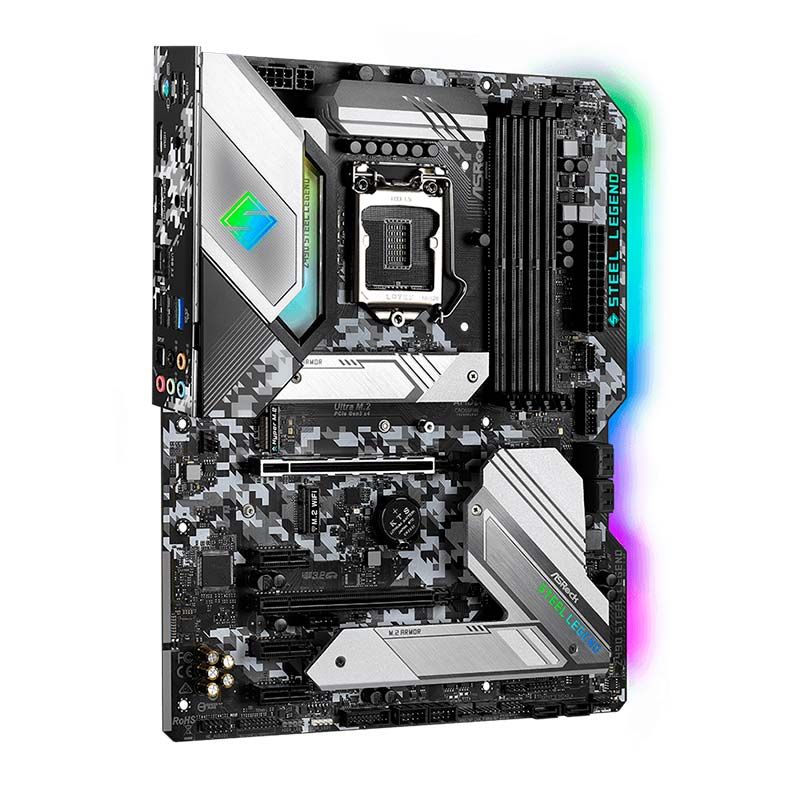 Placa Mae AsRock Z490 Steel Legend DDR4 Socket LGA1200 Chipset Intel Z490