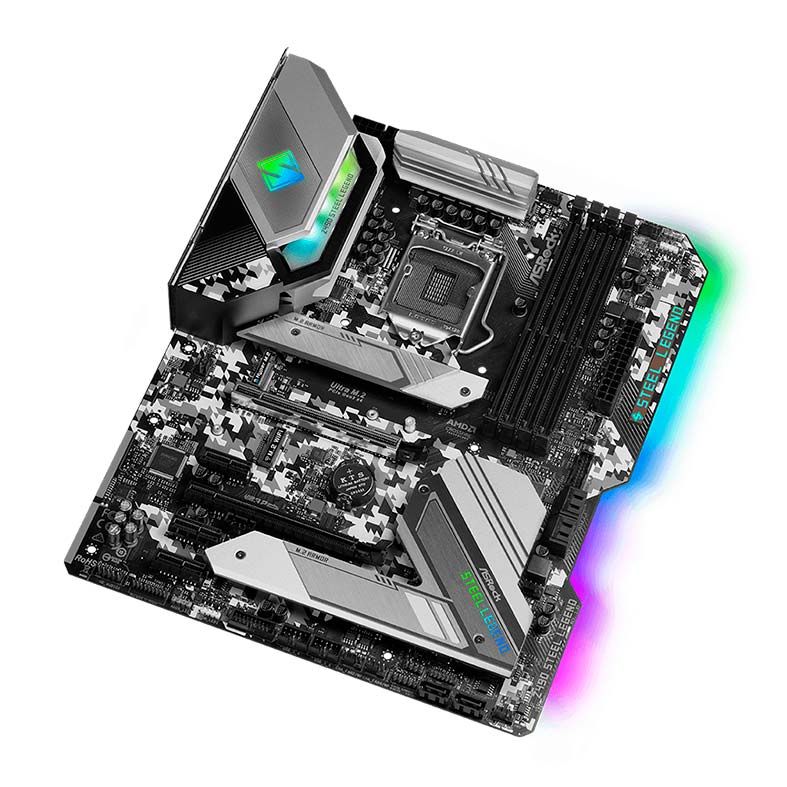 Placa Mae AsRock Z490 Steel Legend DDR4 Socket LGA1200 Chipset Intel Z490