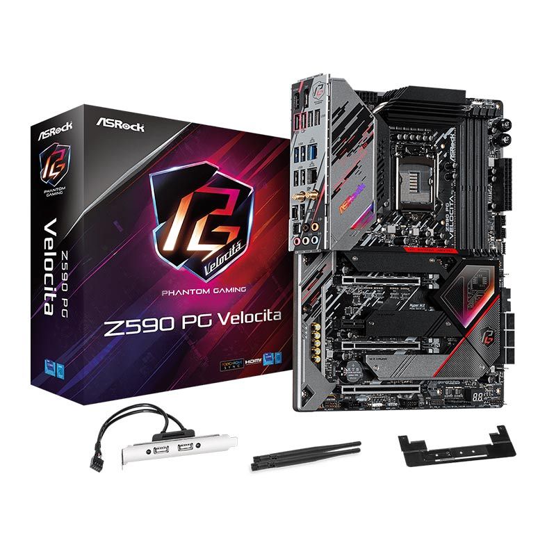 Placa Mae ASRock Z590 PG Velocita, DDR4, Socket LGA1200, ATX, Chipset Intel Z590, Z590 PG VELOCITA