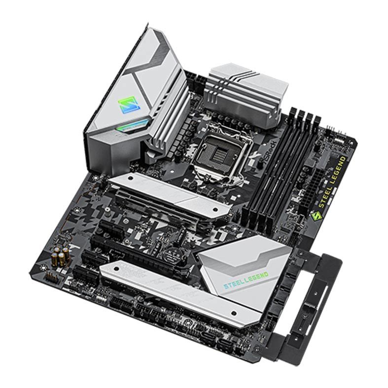 Placa Mae ASRock Z590 Steel Legend, DDR4, Socket LGA1200, ATX, Chipset Intel Z590, Z590 STEEL LEGEND