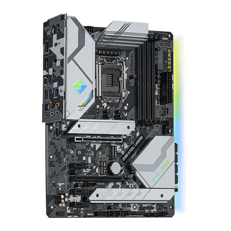 Placa Mae ASRock Z590 Steel Legend, DDR4, Socket LGA1200, ATX, Chipset Intel Z590, Z590 STEEL LEGEND